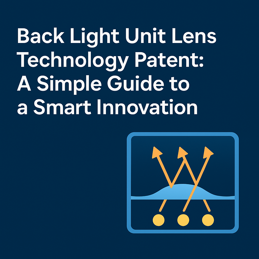 Back Light Unit Lens Technology Patent: A Simple Guide to a Smart Innovation